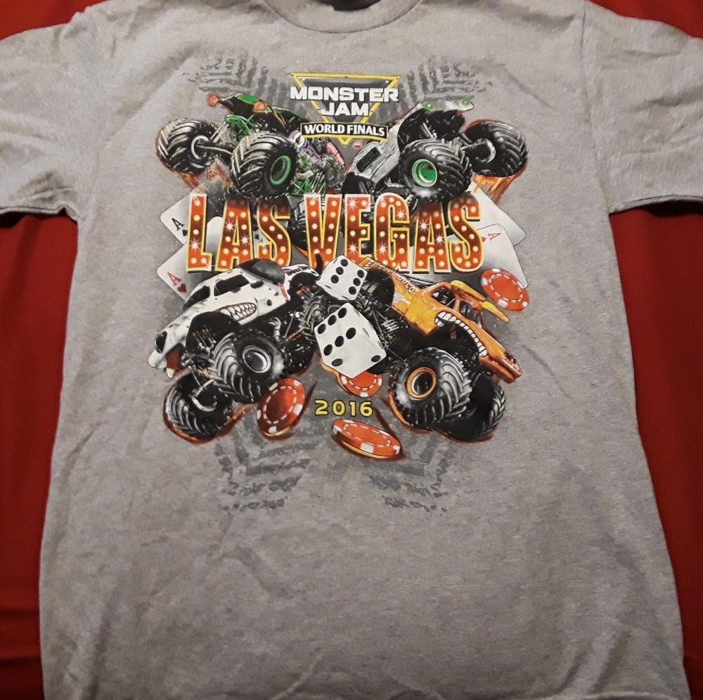 Las Vegas monster truck shirt medium